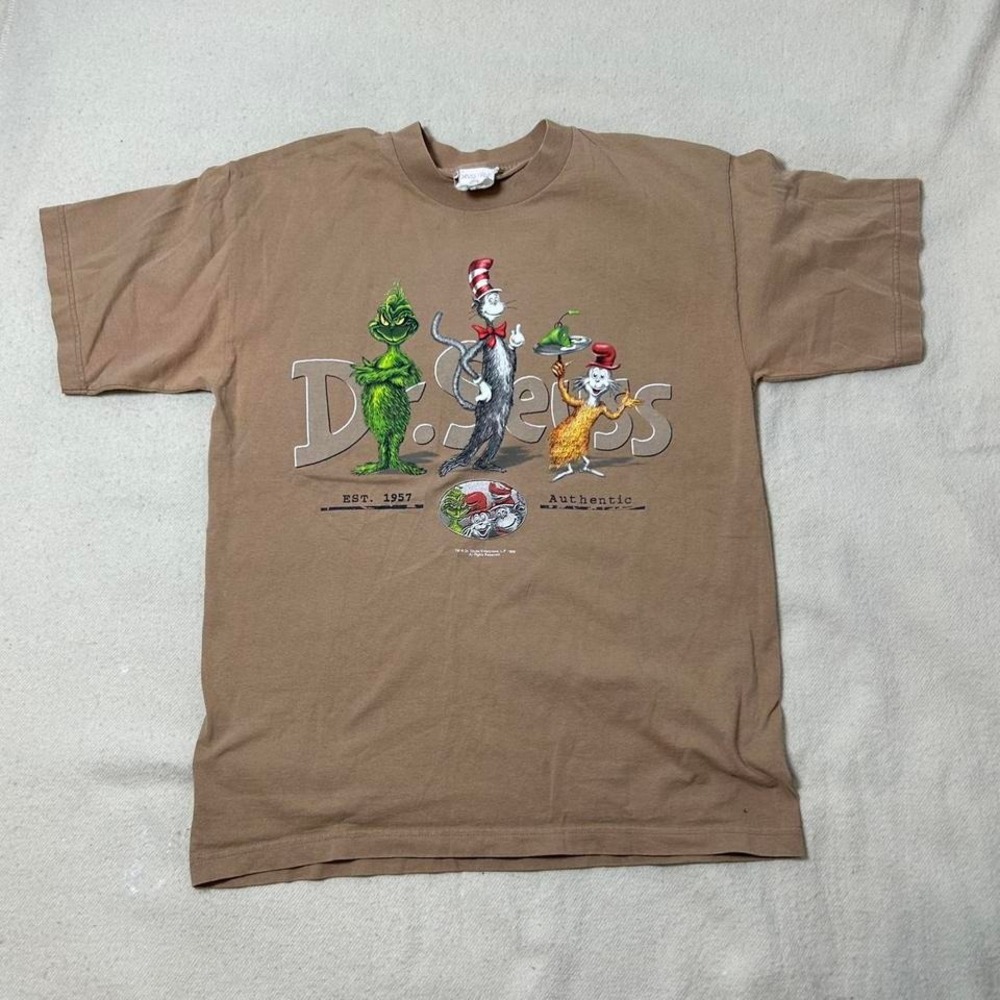 Vintage 1997 Dr Seuss T-Shirt‎ Cat in the hat grinch